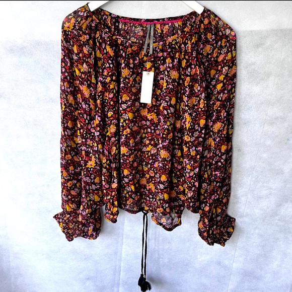 Pauline Anthropologie Ballon Sleeve Blouse Top - Picture 9 of 14